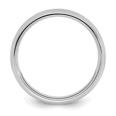 Sterling Silver Rhodium-plated 3mm Comfort Fit Size 4.5 Band