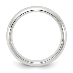 Sterling Silver 4mm Comfort Fit Size 10 Band