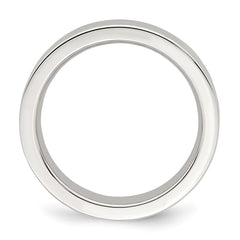 Sterling Silver 4mm Comfort Fit Flat Size 10 Band