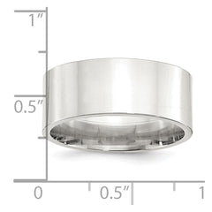 Sterling Silver 9mm Comfort Fit Flat Size 7.5 Band