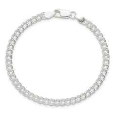 Sterling Silver 4.25mm Double Link Charm Bracelet QCH060-7