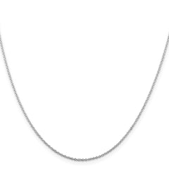 Sterling Silver Rhodium-plated 1mm Cable ChainQCL030R