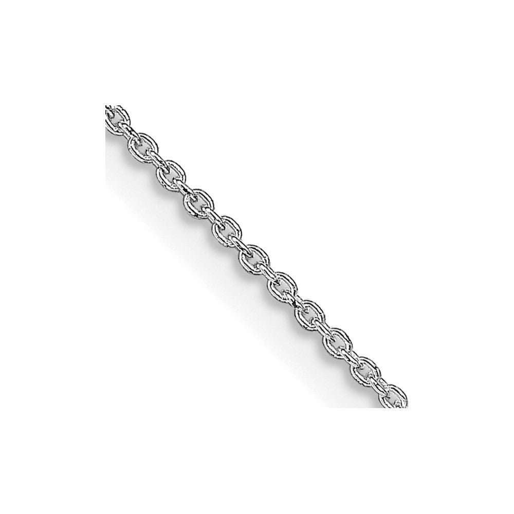 Sterling Silver Rhodium-plated 1mm Cable ChainQCL030R