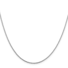 Sterling Silver Rhodium-plated 1.5mm Cable ChainQCL040R