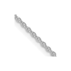 Sterling Silver Rhodium-plated 1.5mm Cable ChainQCL040R