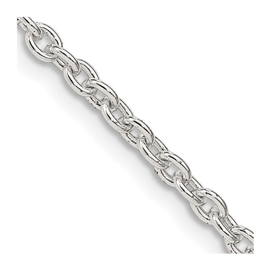 Sterling Silver 2.75mm Cable ChainQCL080