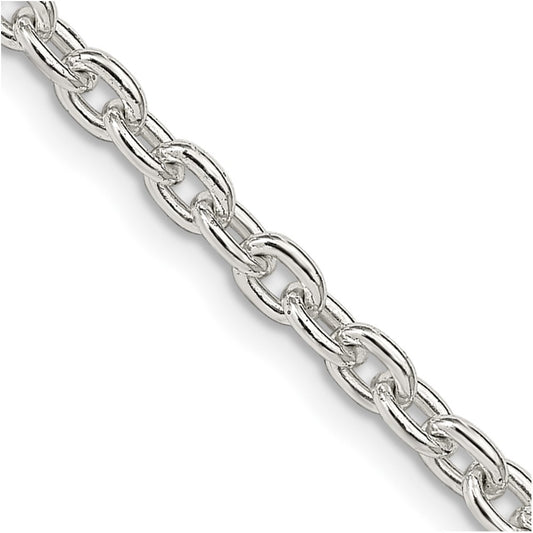Sterling Silver 3.5mm Cable ChainQCL100