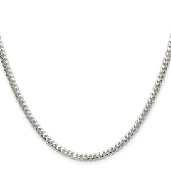 Sterling Silver Polished 3.4mm Domed Curb ChainQDB100