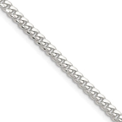 Sterling Silver Polished 3.4mm Domed Curb ChainQDB100