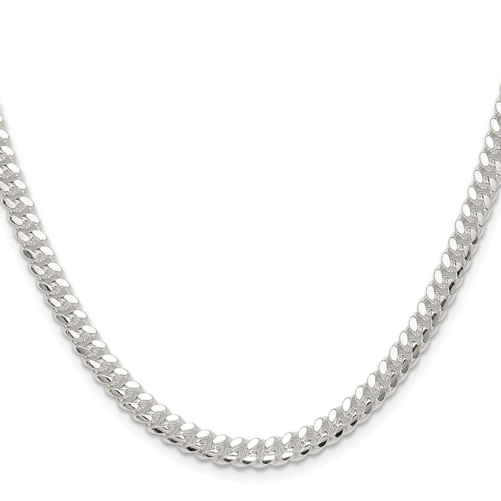 Sterling Silver Polished 5.7mm Domed Curb ChainQDB150