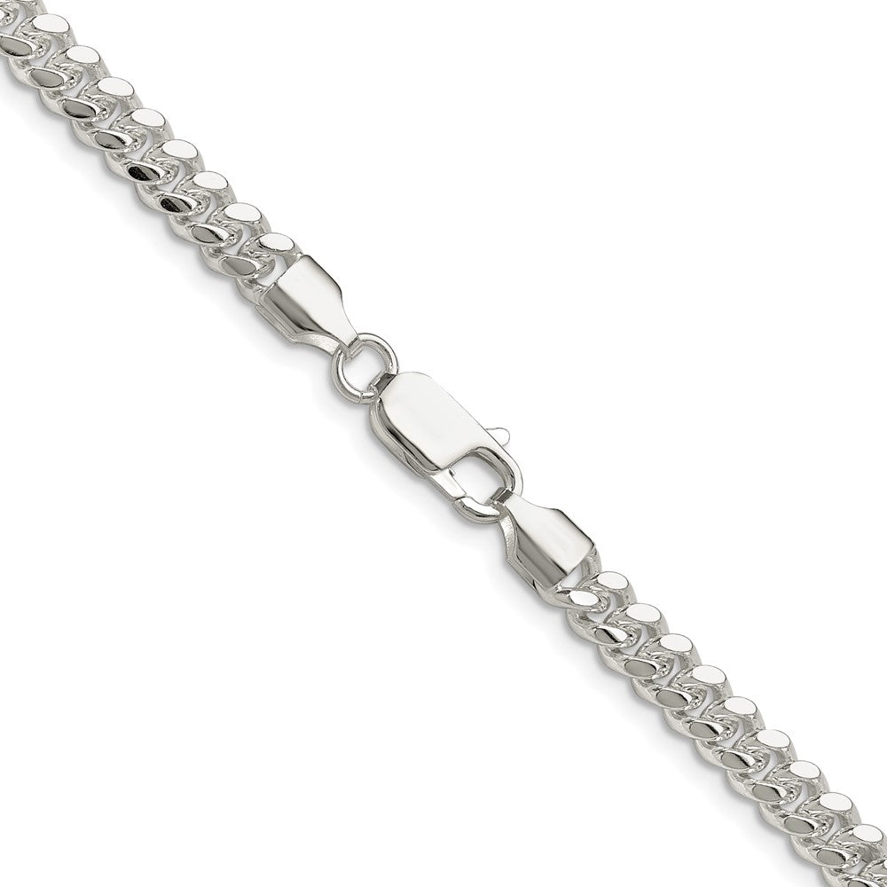 Sterling Silver Polished 5.7mm Domed Curb ChainQDB150