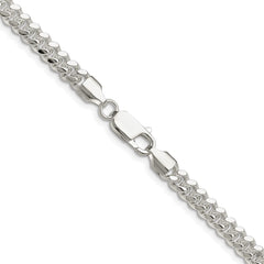 Sterling Silver Polished 5.7mm Domed Curb ChainQDB150