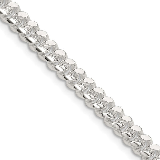 Sterling Silver Polished 5.7mm Domed Curb ChainQDB150