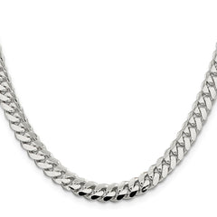 Sterling Silver 7.0mm Polished Domed Curb ChainQDB200