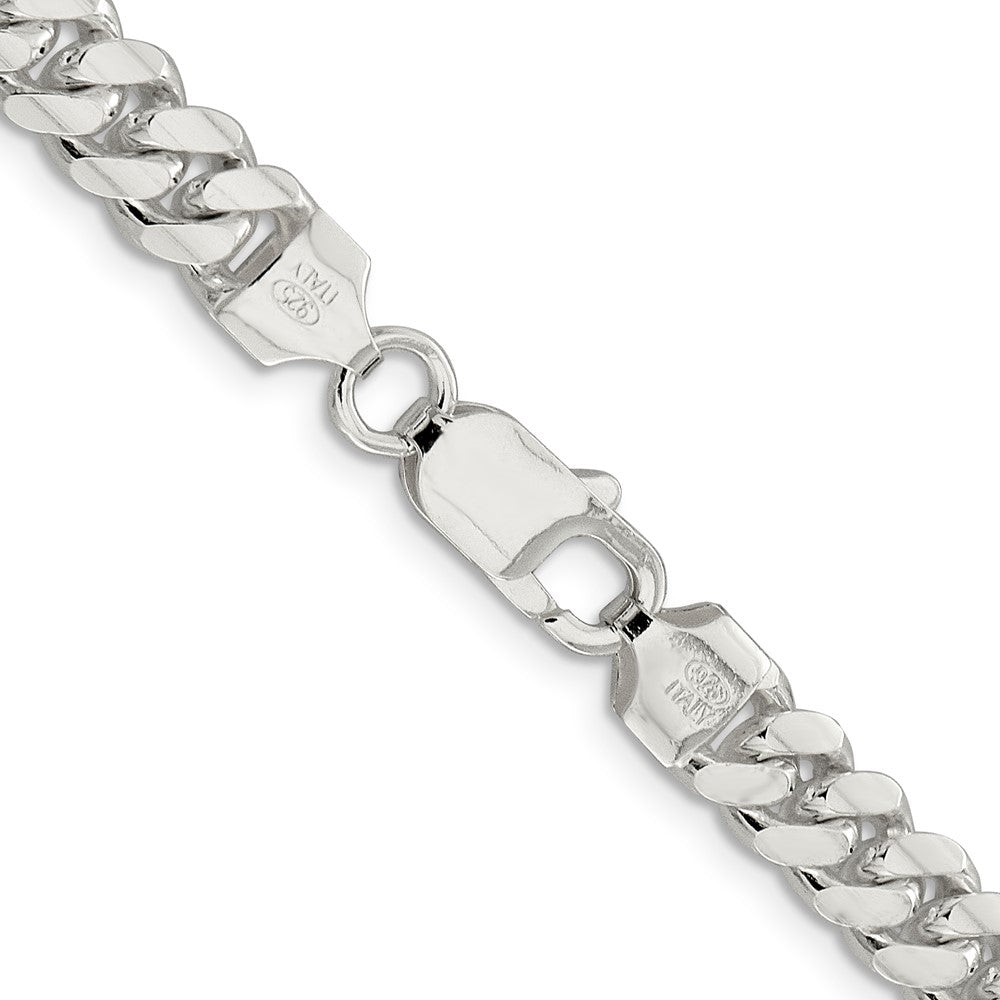Sterling Silver 7.0mm Polished Domed Curb ChainQDB200