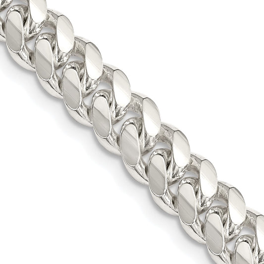 Sterling Silver 7.0mm Polished Domed Curb ChainQDB200