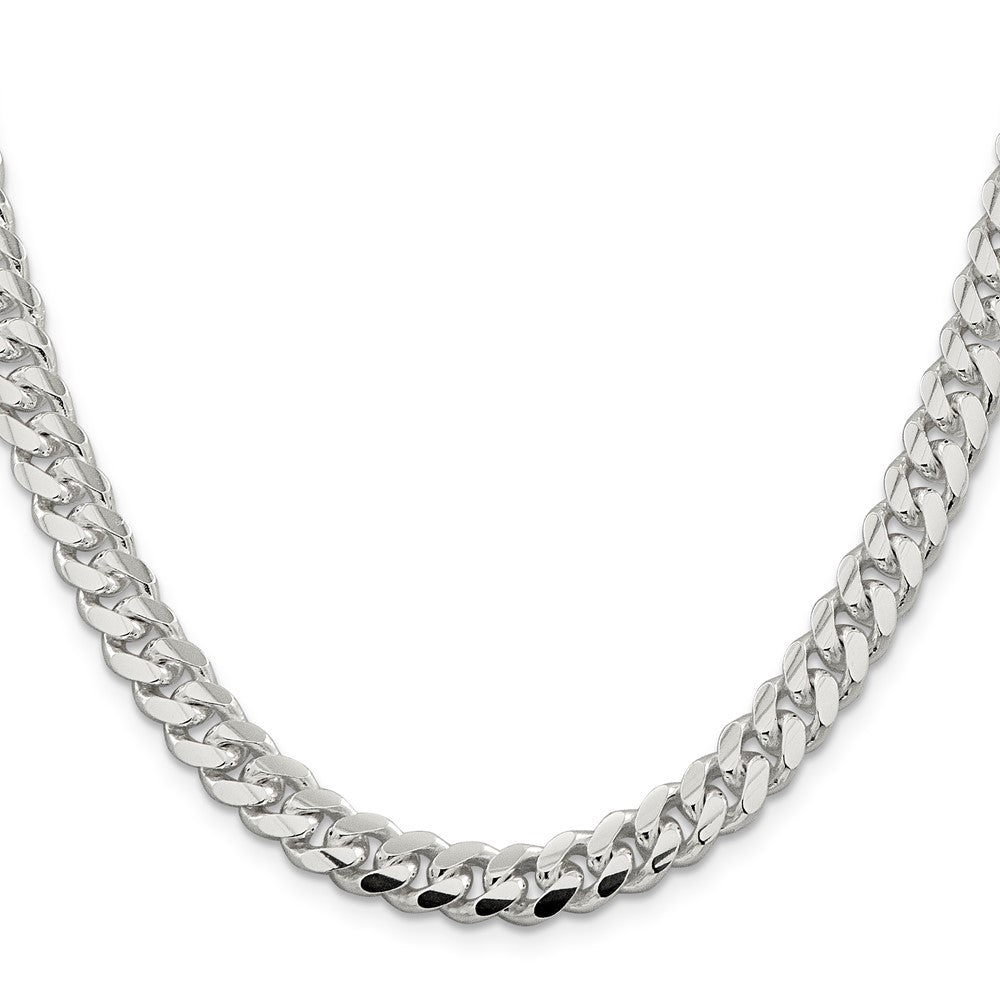 Sterling Silver 7.8mm Polished Domed Curb ChainQDB220
