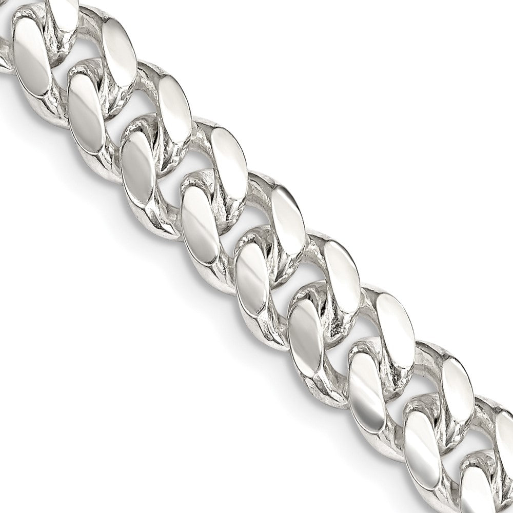 Sterling Silver 7.8mm Polished Domed Curb ChainQDB220
