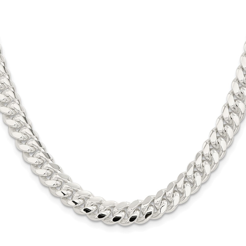 Sterling Silver 9mm Polished Domed Curb ChainQDB250