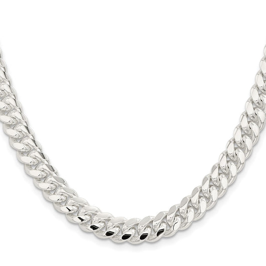Sterling Silver 9mm Polished Domed Curb ChainQDB250