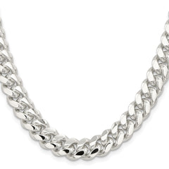 Sterling Silver 10.7mm Polished Domed Curb ChainQDB300
