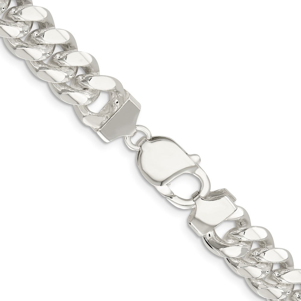 Sterling Silver 10.7mm Polished Domed Curb ChainQDB300