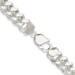 Sterling Silver 10.7mm Polished Domed Curb ChainQDB300