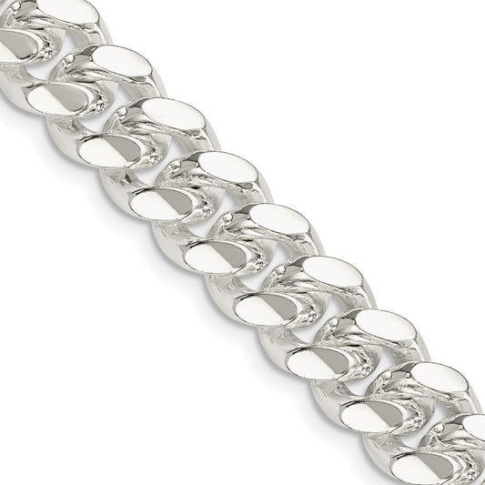 Sterling Silver 10.7mm Polished Domed Curb ChainQDB300
