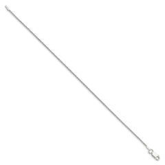 Sterling Silver 1.2mm Diamond-cut Rope Chain Anklet QDC015-8