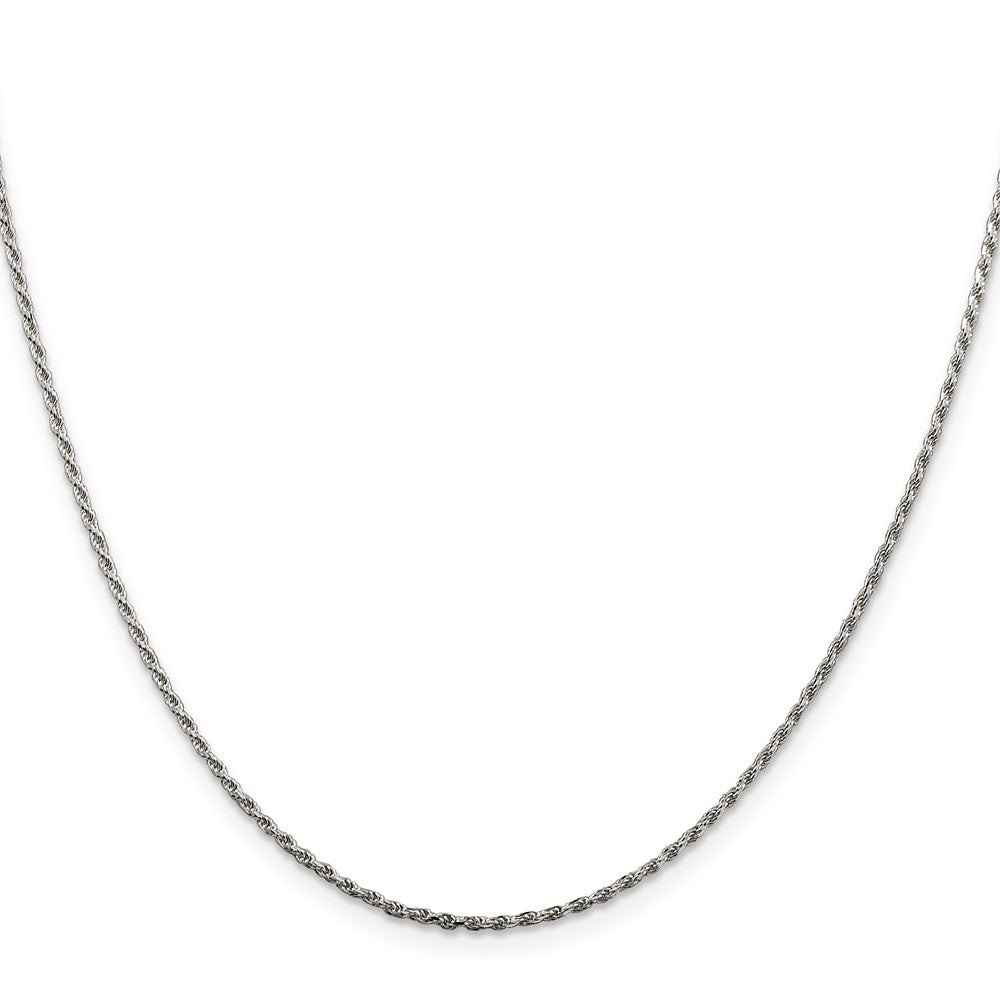 Sterling Silver 1.5mm Diamond-cut Rope ChainQDC020
