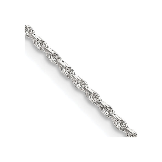 Sterling Silver 1.5mm Diamond-cut Rope ChainQDC020