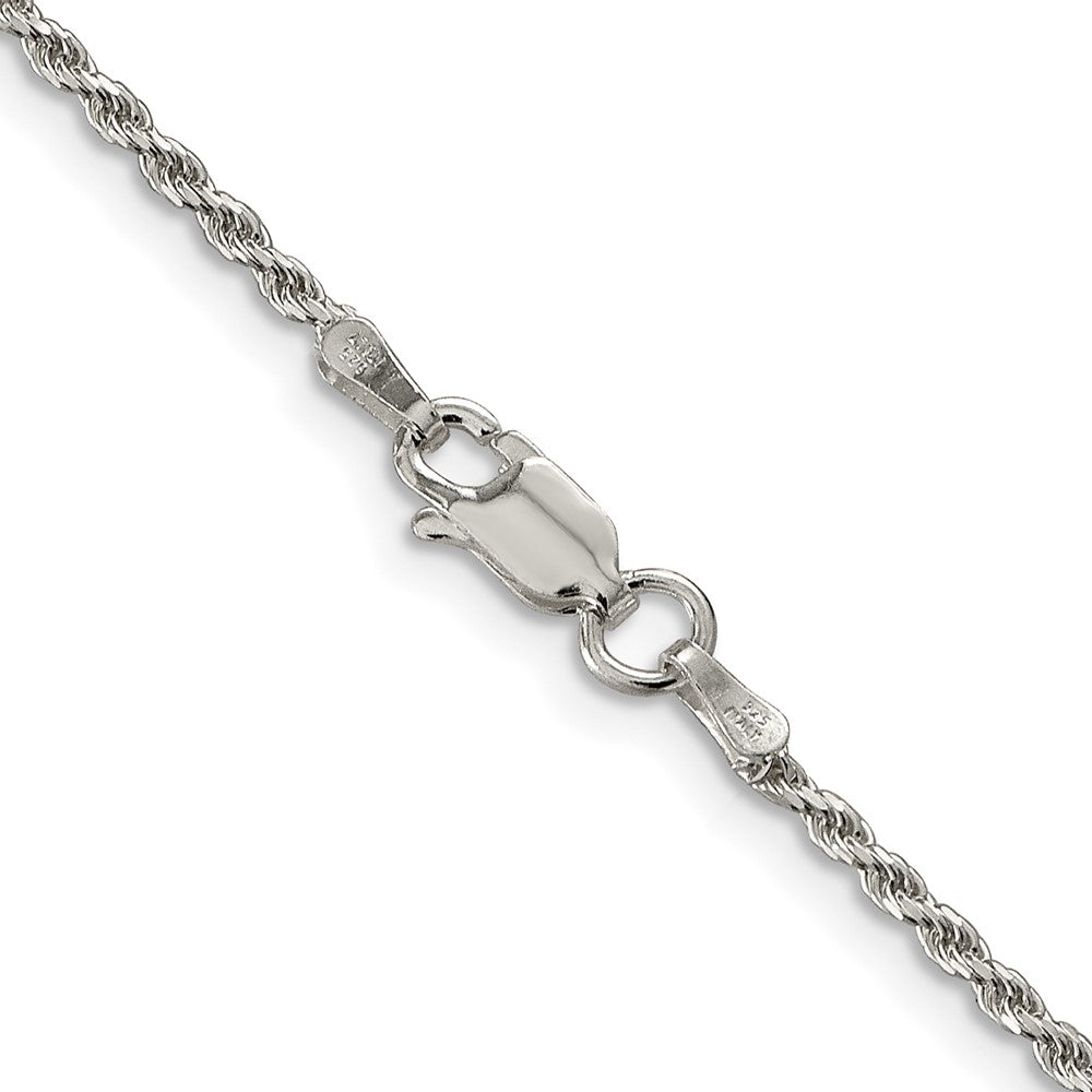 Sterling Silver 1.7mm Diamond-cut Rope ChainQDC025