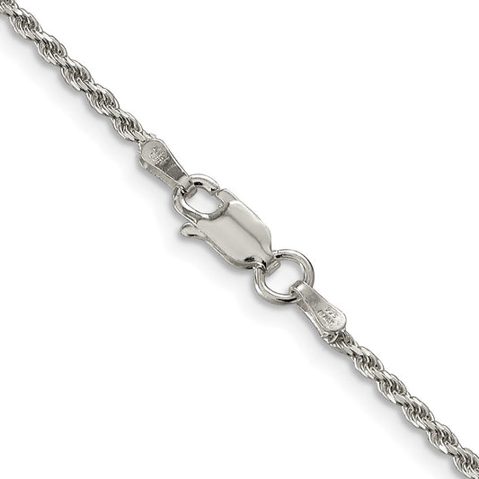 Sterling Silver 1.7mm Diamond-cut Rope ChainQDC025