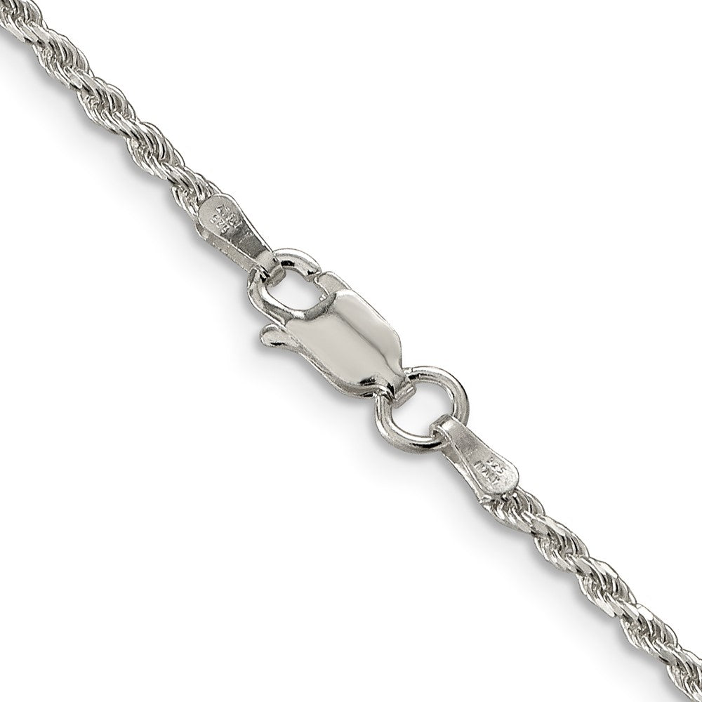 Sterling Silver 1.85mm Diamond-cut Rope ChainQDC030