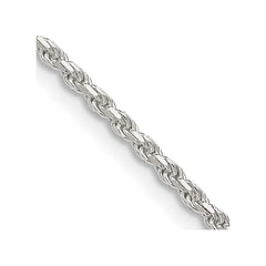 Sterling Silver 1.85mm Diamond-cut Rope ChainQDC030