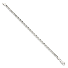 Sterling Silver 4.25mm Diamond-cut Rope Chain QDC090-8