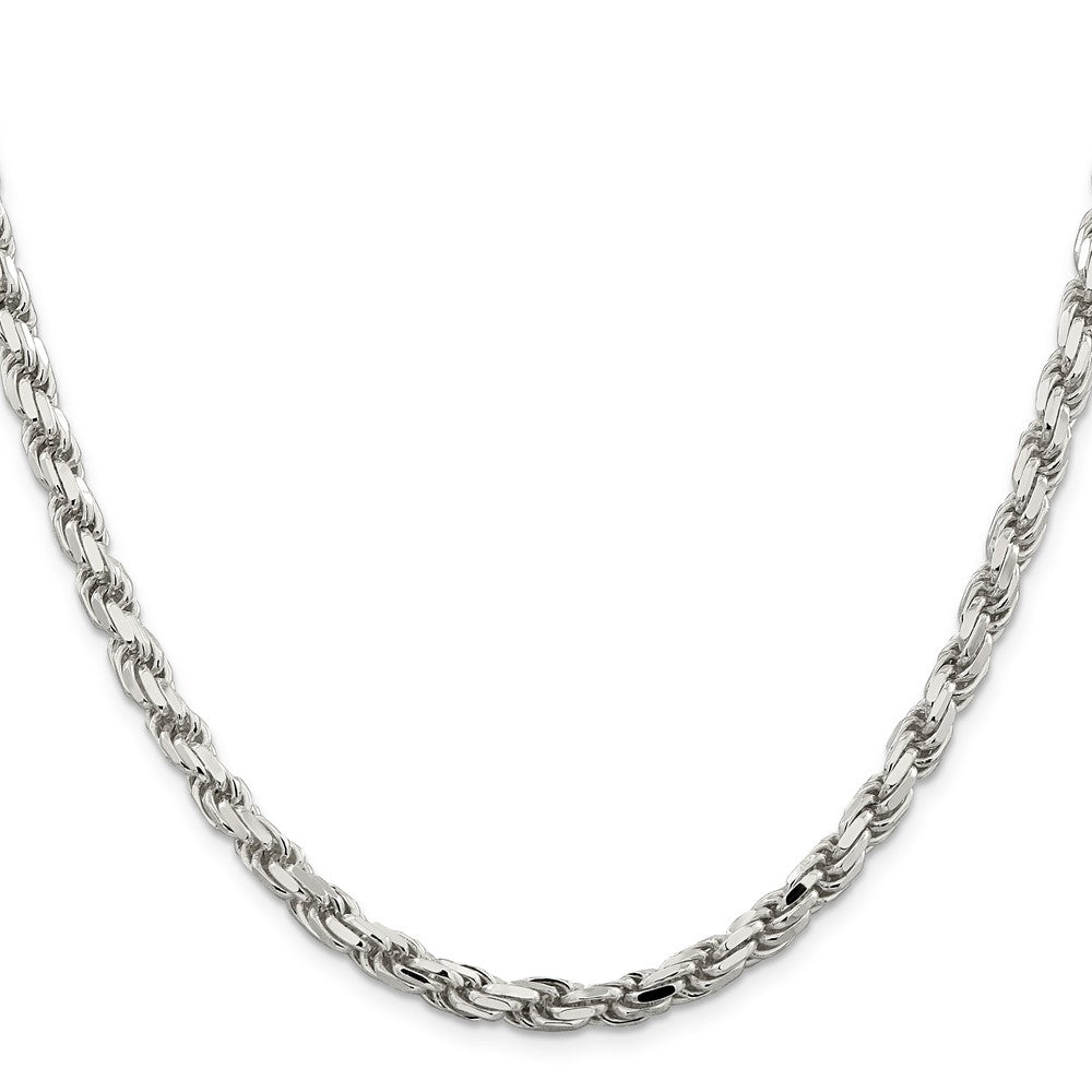 Sterling Silver 5.75mm Diamond-cut Rope ChainQDC120