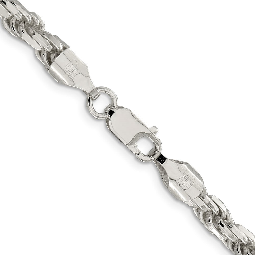Sterling Silver 5.75mm Diamond-cut Rope ChainQDC120