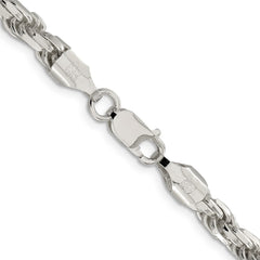 Sterling Silver 5.75mm Diamond-cut Rope ChainQDC120