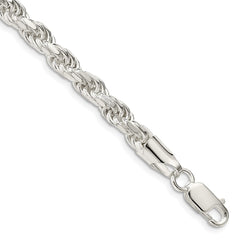 Sterling Silver 5.75mm Diamond-cut Rope Chain QDC120-7