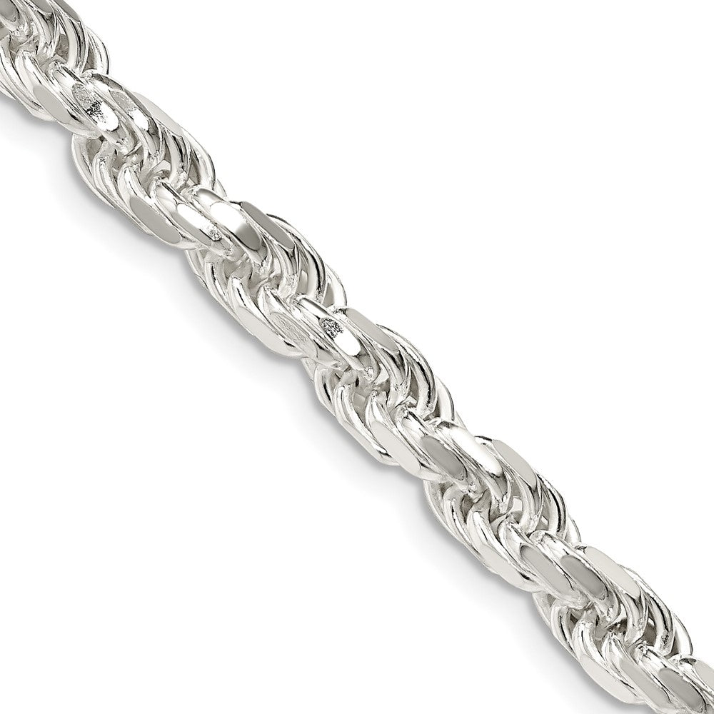 Sterling Silver 5.75mm Diamond-cut Rope ChainQDC120