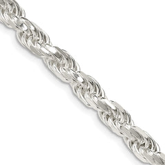 Sterling Silver 5.75mm Diamond-cut Rope ChainQDC120