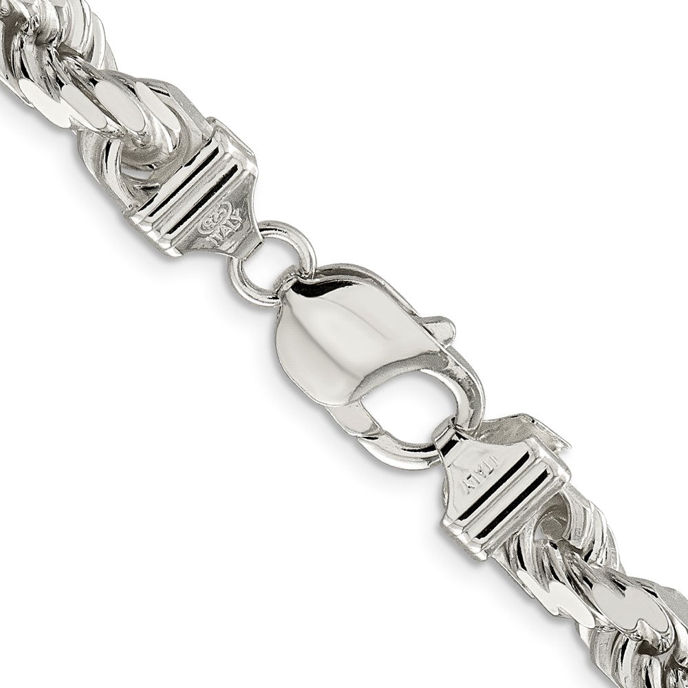 Sterling Silver 7.8mm Diamond-cut Rope ChainQDC170
