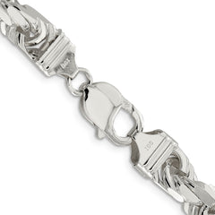 Sterling Silver 9.0mm Diamond-cut Rope ChainQDC200