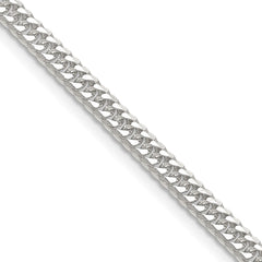 Sterling Silver Polished 3.9mm Double Diamond-cut Curb ChainQDD080