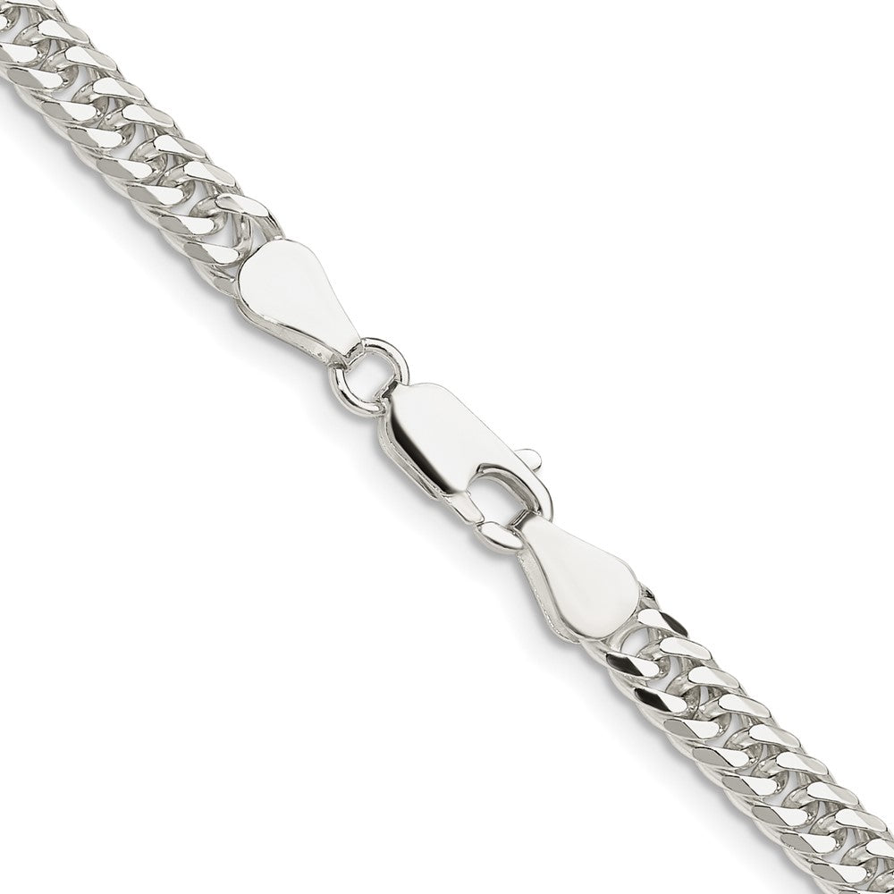 Sterling Silver Polished 4.8mm Double Diamond-cut Curb ChainQDD100