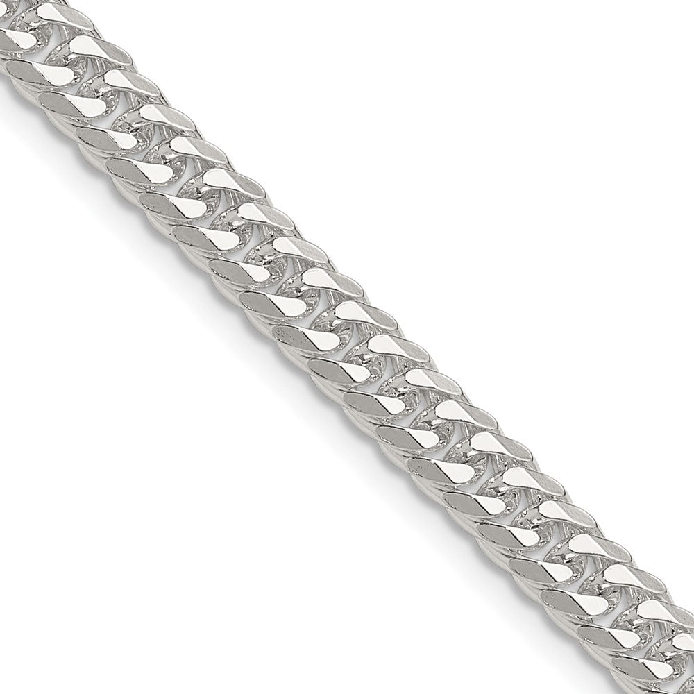 Sterling Silver Polished 5.7mm Double Diamond-cut Curb ChainQDD120