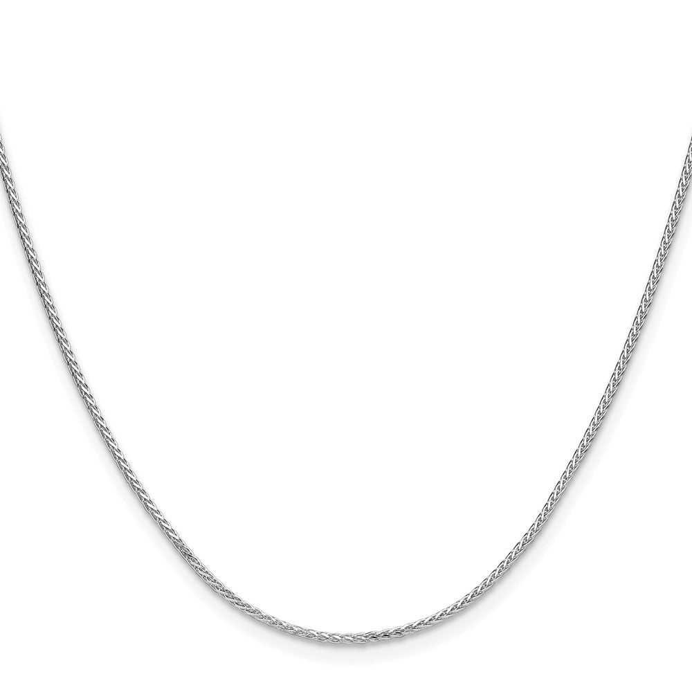 Sterling Silver Rhodium-plated 1.3mm 8 Sided D/C Double Spiga ChainQDDS030R