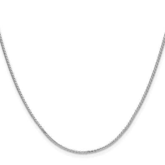 Sterling Silver Rhodium-plated 1.3mm 8 Sided D/C Double Spiga ChainQDDS030R