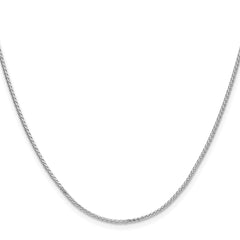 Sterling Silver Rhodium-plated 1.3mm 8 Sided D/C Double Spiga ChainQDDS030R